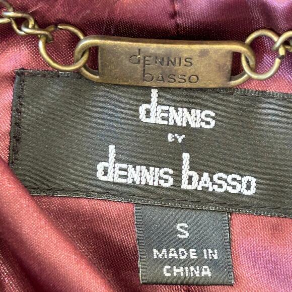 Dennis Basso Velour Faux Fur Coat Coquette Glam Small Red Cozy Goth Holiday Cozy - Picture 12 of 13